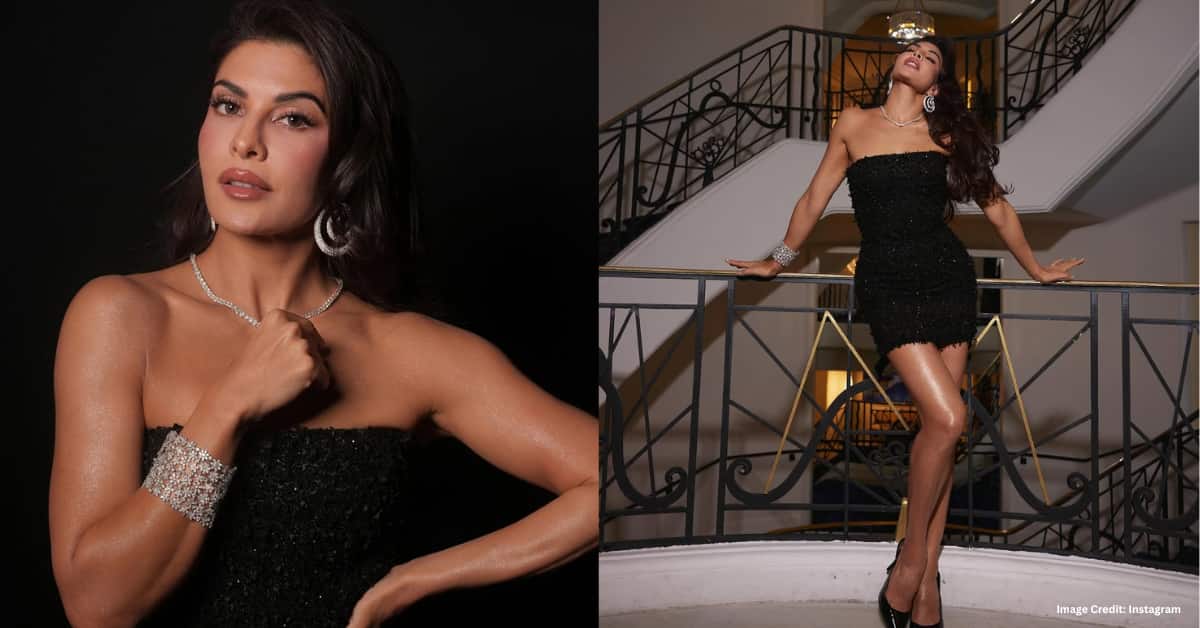 Jacqueline Fernandez Black Mini Dress