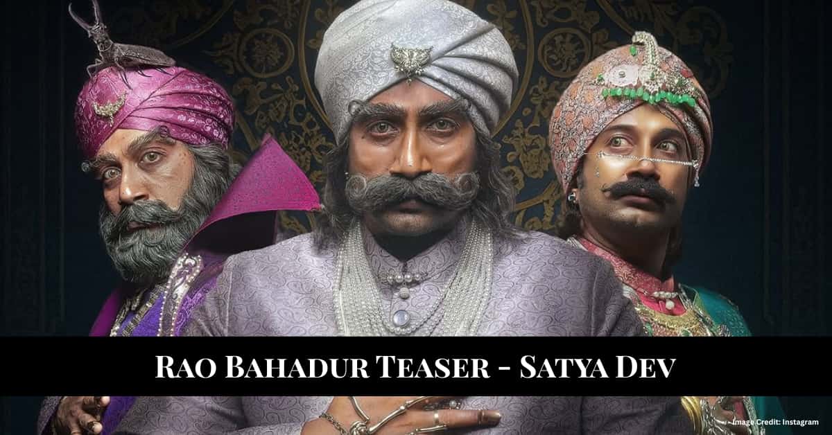 Satya Dev movie Rao Bahadur