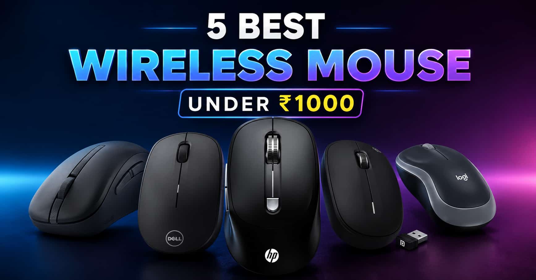 5 Best Wireless Mouse under 1000