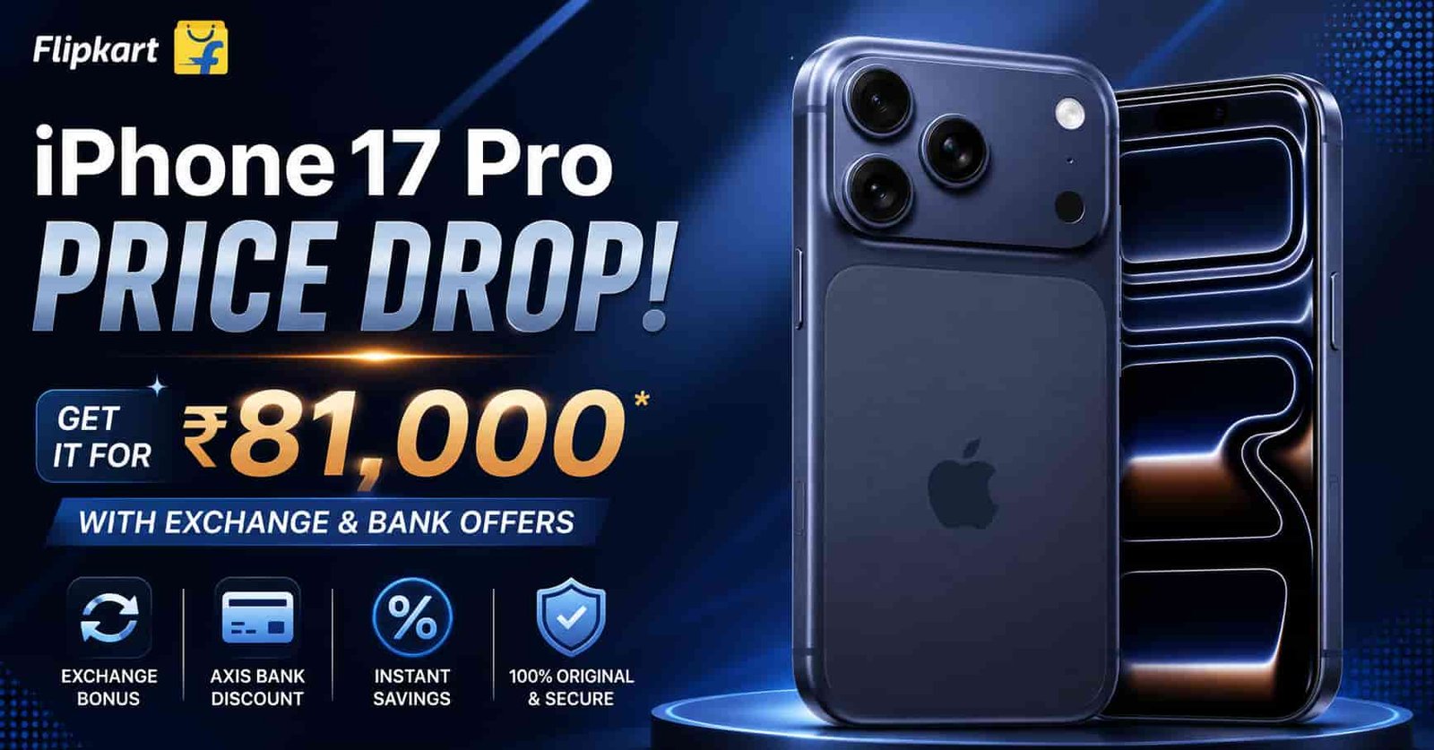 iPhone 17 Pro Price Drop on Flipkart